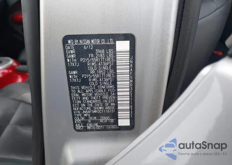 2012 Nissan Juke Sl from USA, damaged, VIN JN8AF5MR3CT116731